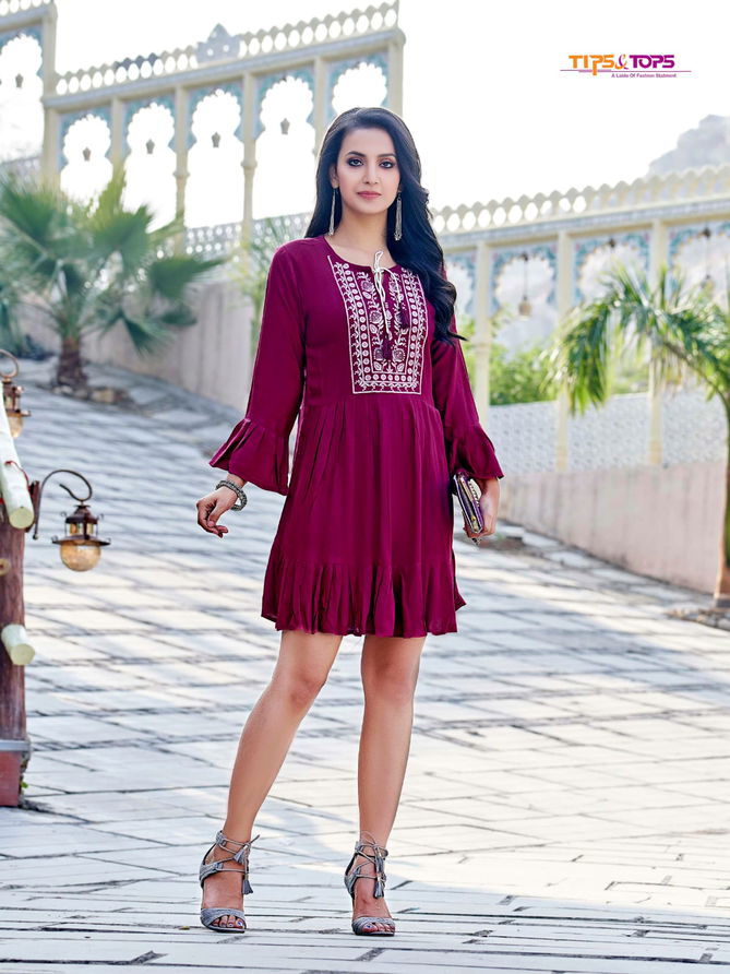 Tip Tops Yami 3 Tunic Style Fancy Wear Wholesale Designer Kurtis